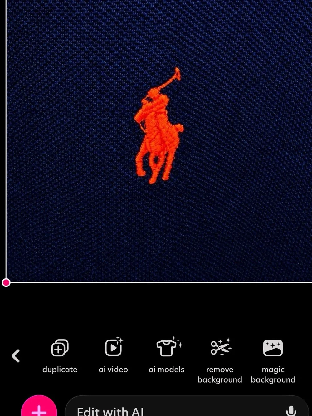 Ralph Lauren Navy Polo with Red Pony Emblem